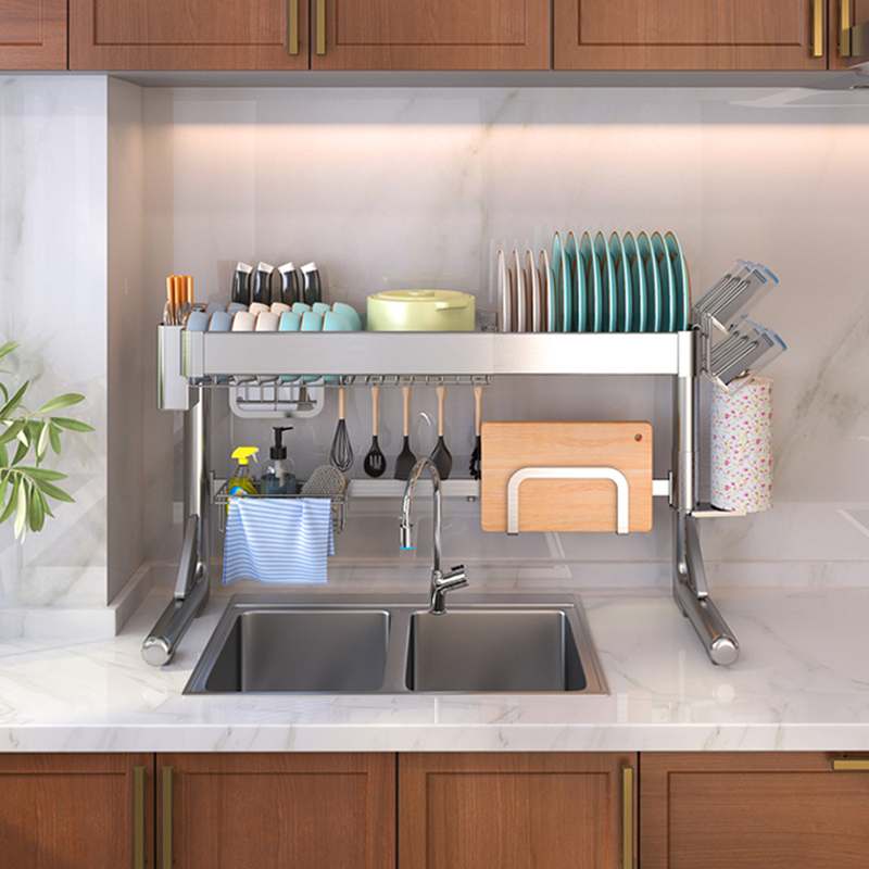 쉽고 편리하게 사용하는 높이 조절 식기 건조대, 집안 어디든 딱 맞게!