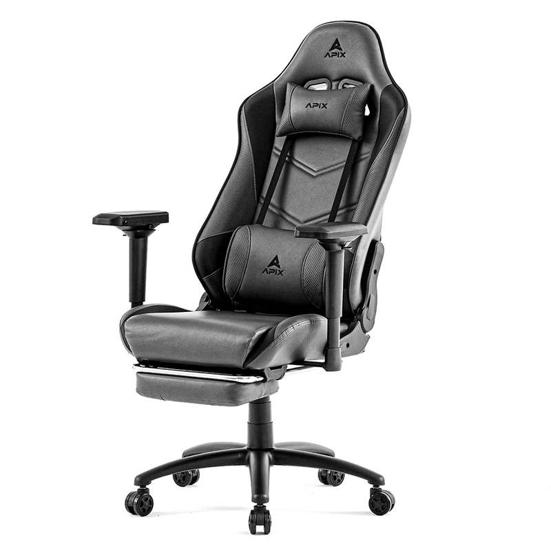 게이밍 의자 GC001울프FR, 발받침까지 갖춘 편안한 자리