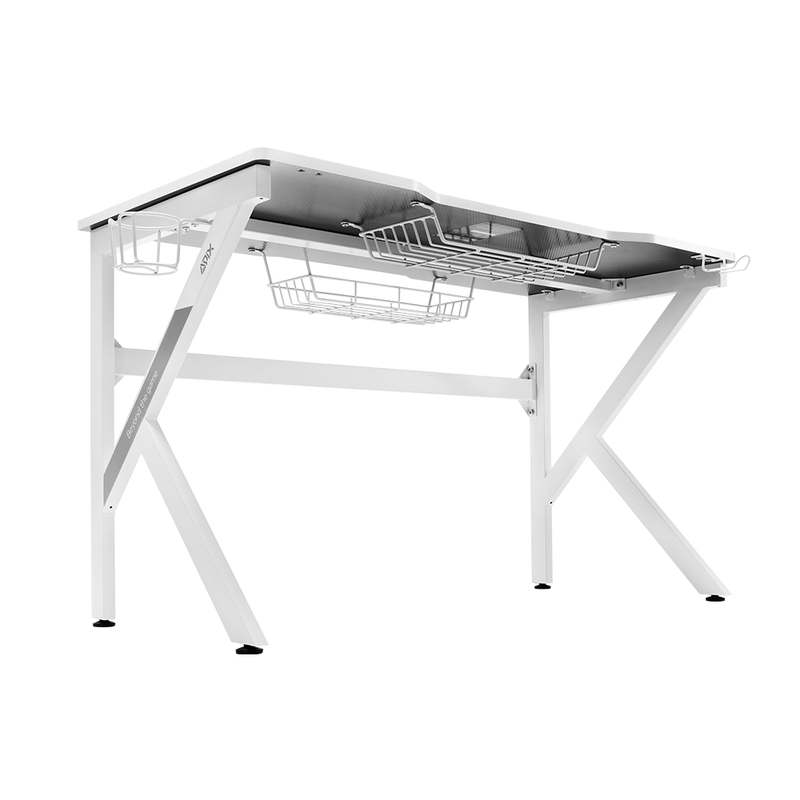 혼자 쓰기 딱 좋은 게이밍 책상, 깔끔한 화이트 컬러로 선택하세요!