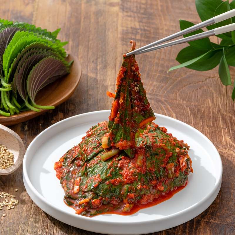 50년 전통의 국산 깻잎김치, 집에서 맛보는 별미