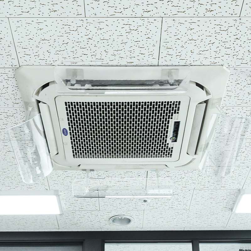 쉽고 빠르게 설치하는 천장형 에어컨 가림막, 윈드플렉스 소개