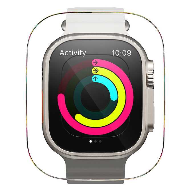 애플워치 울트라 3 2 1 강화유리 필름, 두 장으로 더 안전하게