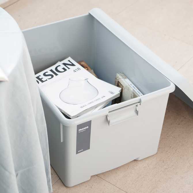 가정이나 사무실에서 유용한 대형 플라스틱 수납함, 프랑코 박스 소개