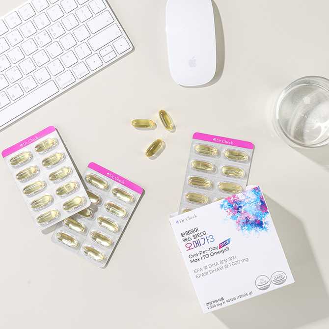 일상에서 간편하게 챙기기 좋은 오메가3, 닥터체크 원퍼데이 맥스 알티지 소개