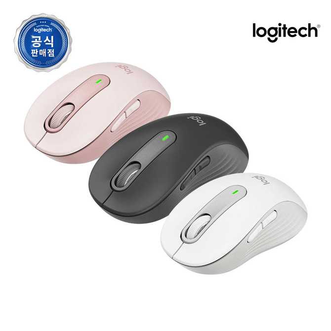 편리하게 사용할 수 있는 Signature M650 블루투스 무선 마우스, 그래파이트 색상으로 만나보세요