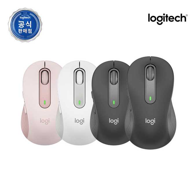 편리하게 사용할 수 있는 Signature M650 블루투스 무선 마우스, 그래파이트 색상으로 만나보세요