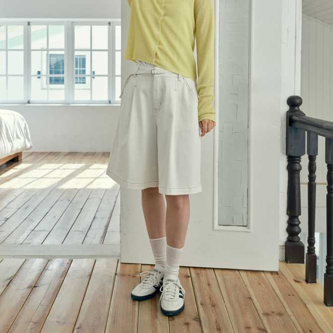 편하게 입기 좋은 A라인 버뮤다팬츠, 쥬시쥬디 제품 소개