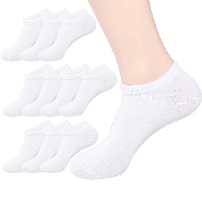 편하게 신기 좋은 두발로 여성용 프리미엄 스니커즈와 발목 양말 10켤레 모음 1