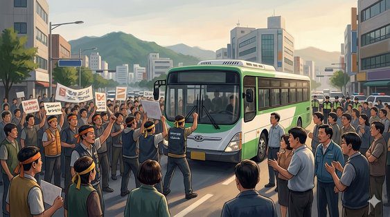 춘천 버스 갈등 준공영제 운영 실태와 재정 투명성 문제는 무엇인가? 관련 뉴스 이미지