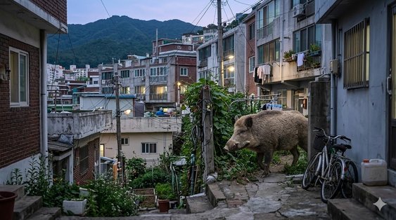 [실검인기] 부산 도심 멧돼지