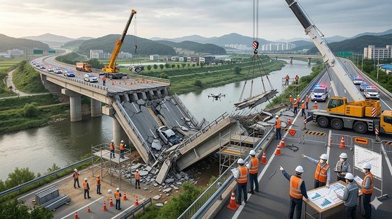 국도39호 사고 통제 사고 이후 교통 통제와 우회로 안내는 어떻게 이루어지고 있나? 관련 뉴스 이미지