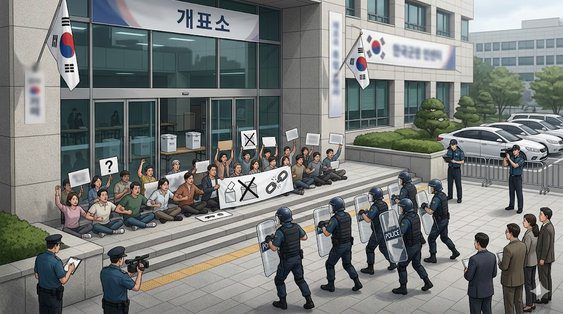 개표소 봉쇄 시위 시위와 법적 책임, 앞으로의 전망은 어떻게 될까? 관련 뉴스 이미지