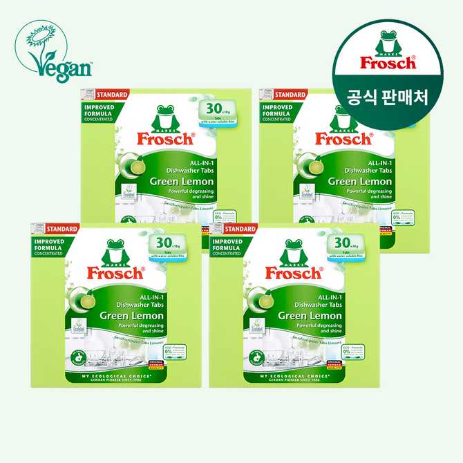 환경을 생각하는 식기세척기 세제, 그린레몬 향이 나는 프로쉬 30개입