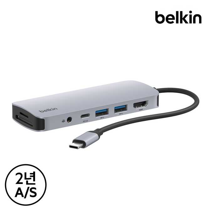 쉽고 편리하게 연결하는 7-in-1 USB-C 허브, 벨킨 AVC009bt로 노트북 활용도 높이기