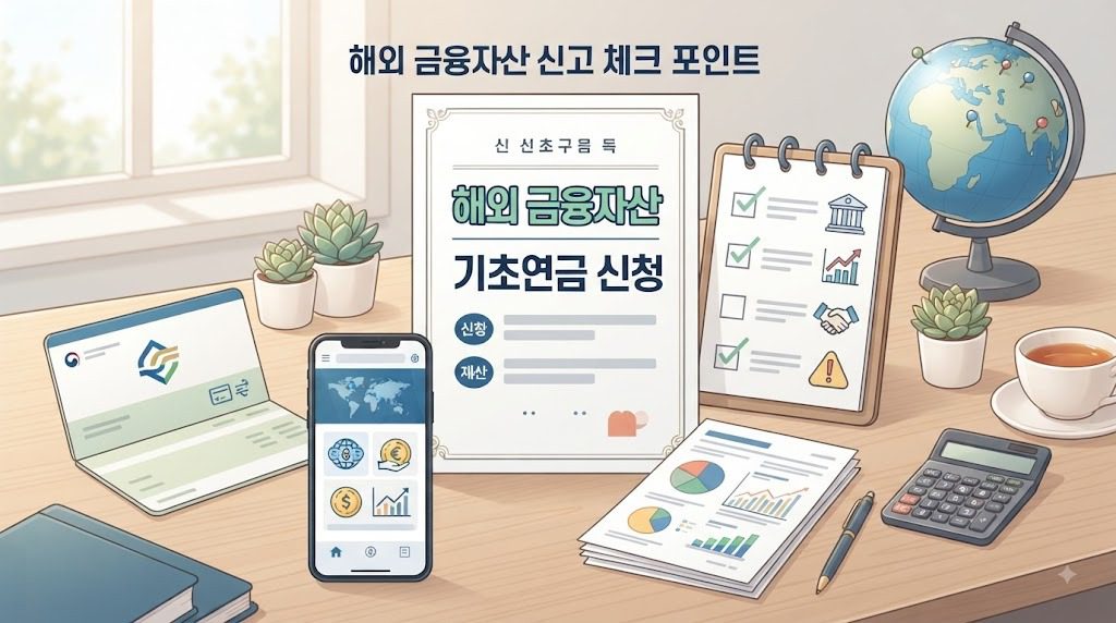 기초연금 신청을 위한 해외 금융자산 신고 체크 포인트