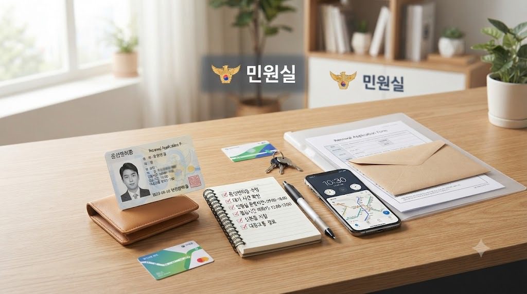 운전면허증 갱신 시 경찰서 방문 전 준비사항 체크포인트