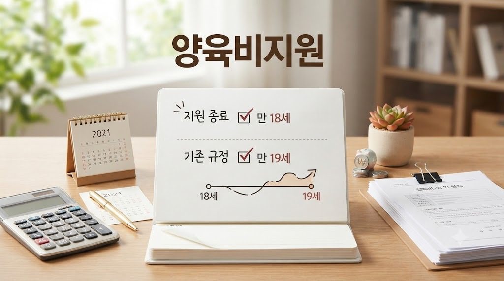 양육비 지원, 만 18세와 만 19세의 지급 차이 알아보기