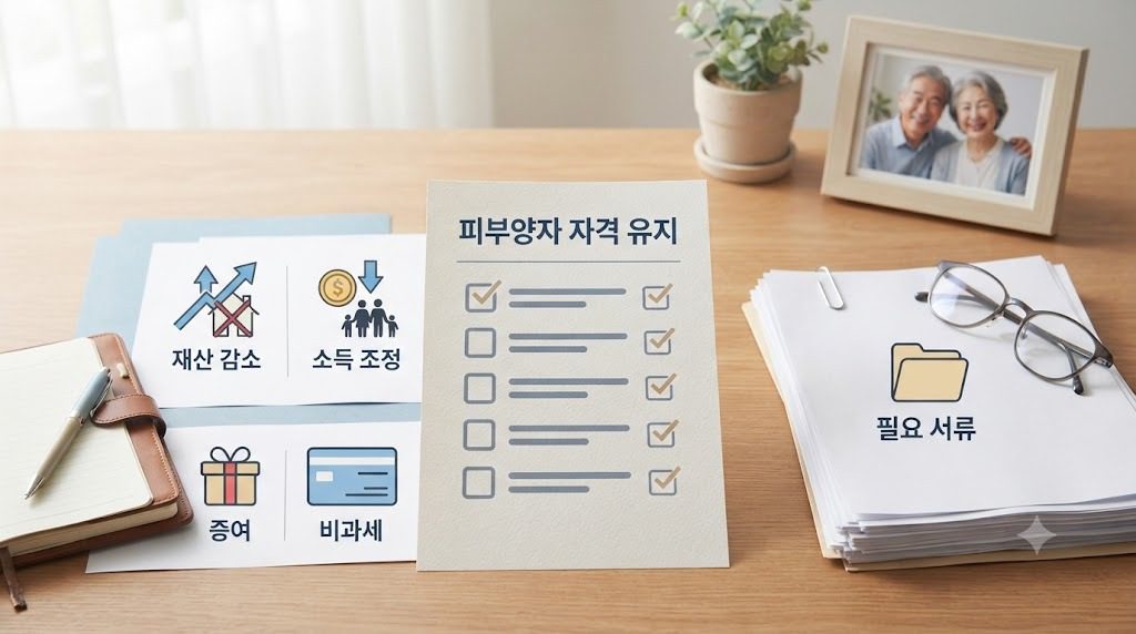 재산 기준 초과 시 피부양자 자격 유지 체크리스트