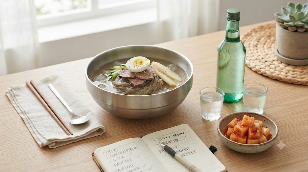 소주와 냉면, 여름에 완벽한 조합 체크리스트