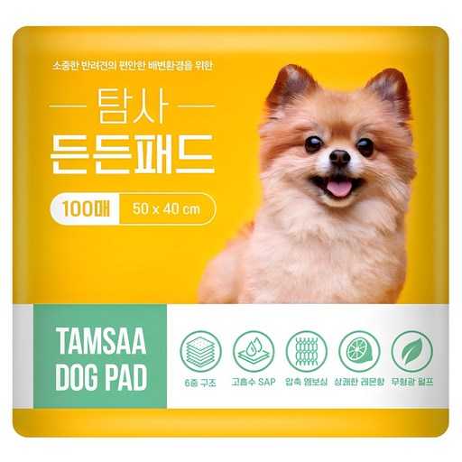 반려동물 배변 관리에 딱 맞는 탐사 고흡수 든든패드 레몬향