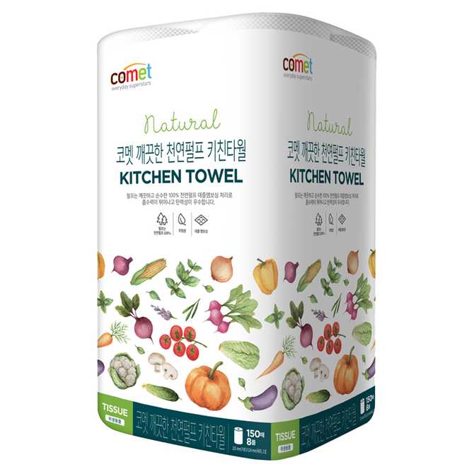 깨끗하고 친환경적인 천연펄프 키친타월, 어떤 점이 좋을까?