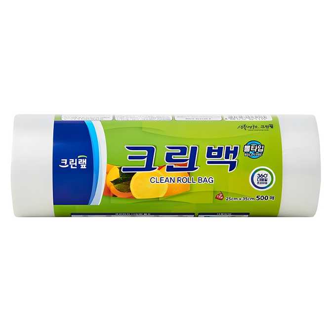 작은 크기지만 실용적인 주방용 랩, 크린랩 롤백 25cm x 35cm 1