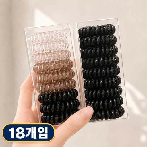 일상에서 편하게 쓸 수 있는 자국 없는 전화선 스프링 헤어끈 추천 1